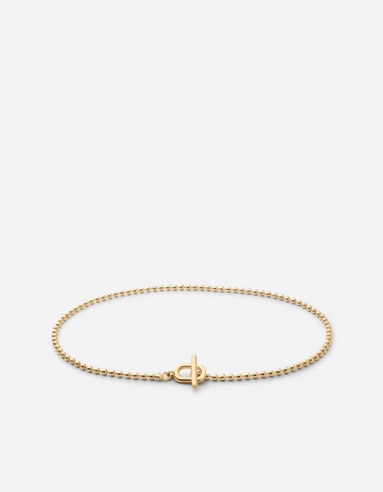 Orb 1.5mm Chain Bracelet, Gold Vermeil