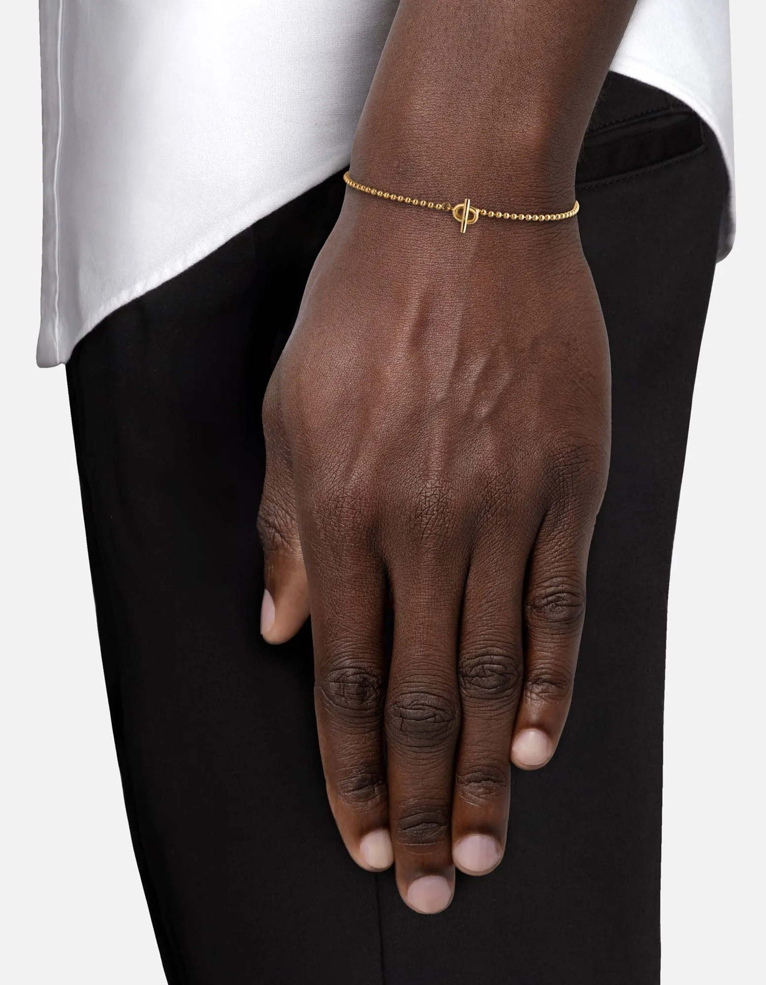 Orb 1.5mm Chain Bracelet, Gold Vermeil