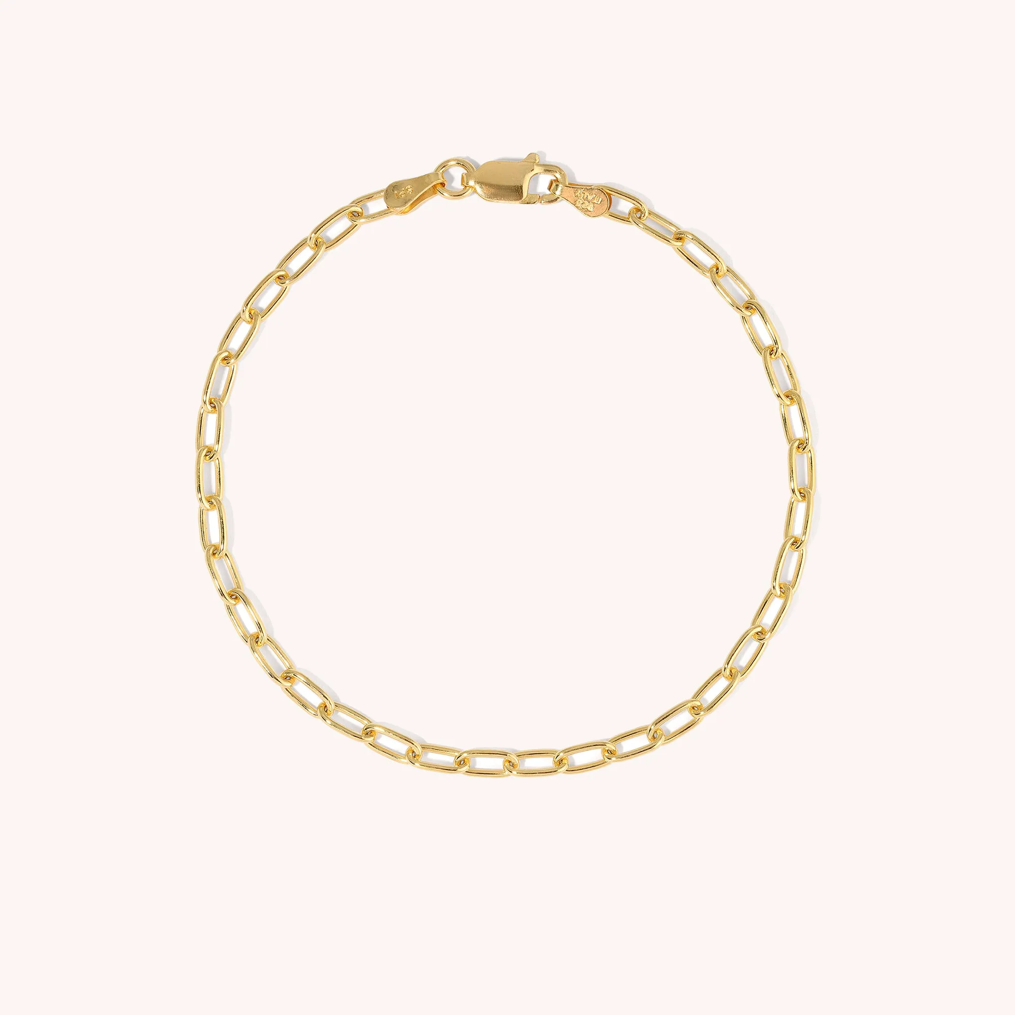 Oval Paperclip Bracelet