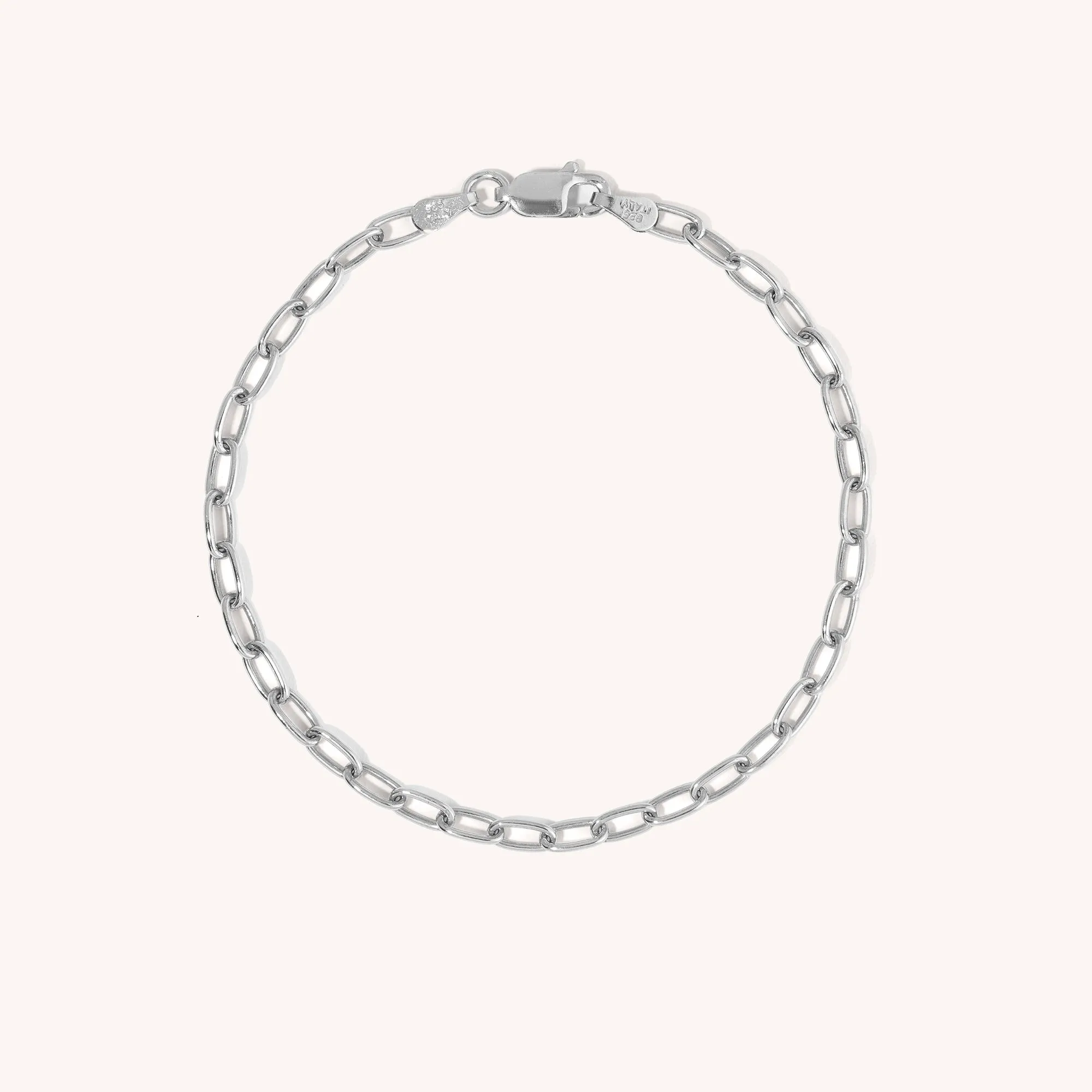 Oval Paperclip Bracelet