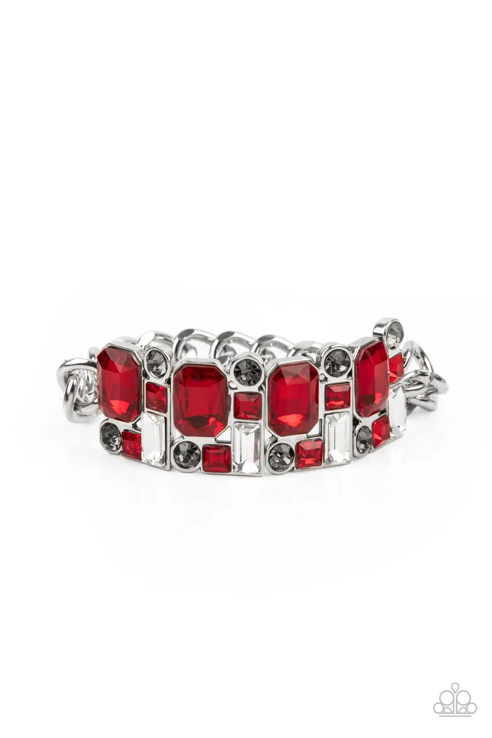 Paparazzi Urban Crest Bracelet Red