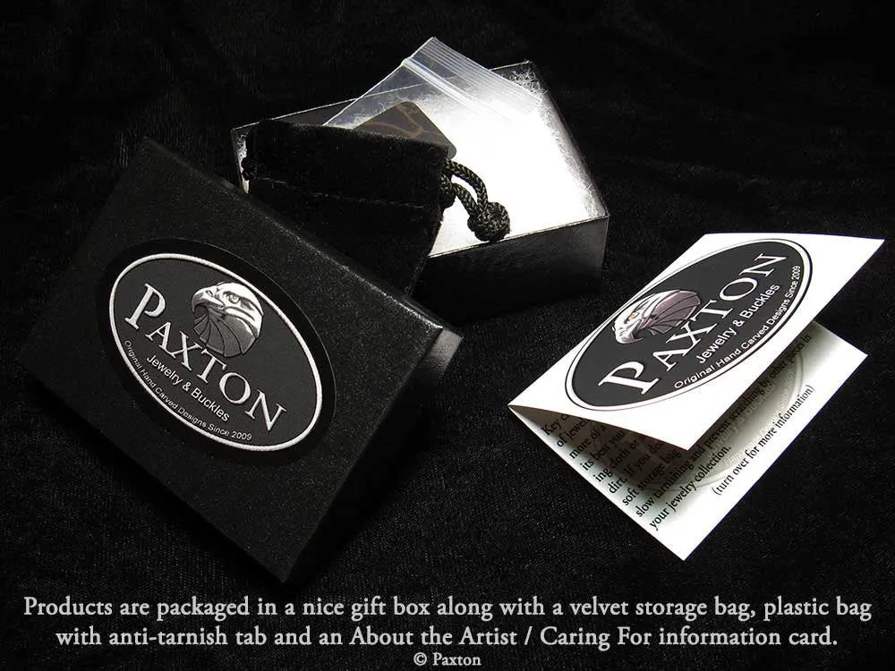 Parrot Tulip Flower Charm Necklace Sterling Silver