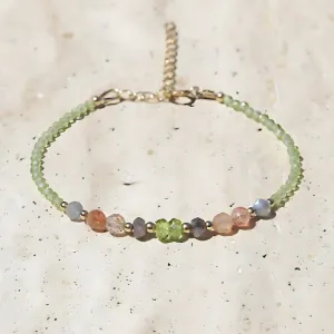 Peridot & Sunstone Luxury Bracelet