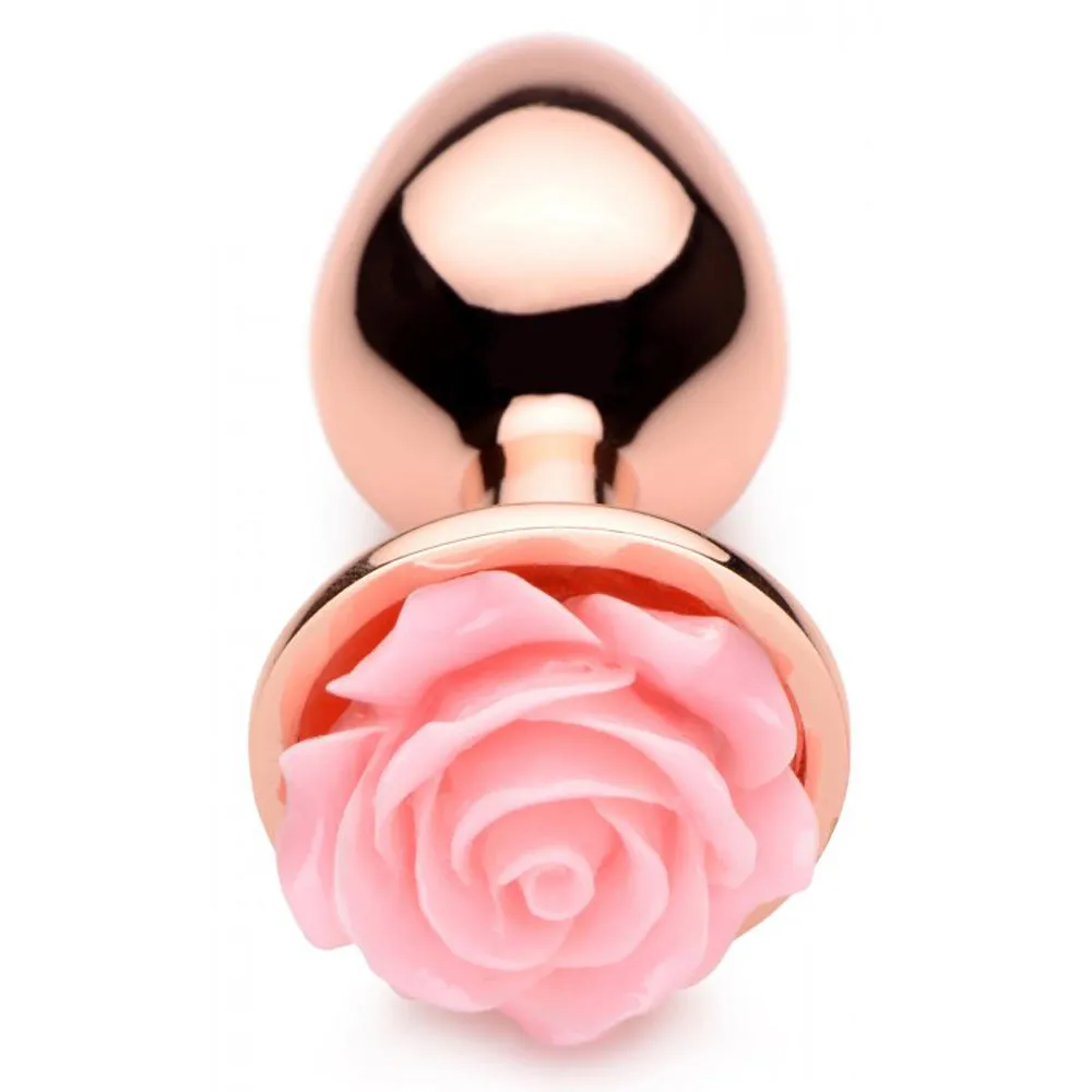 Pink Rose Gold Anal Plug - Small *