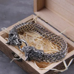 Premium Wolf Heads Bracelet