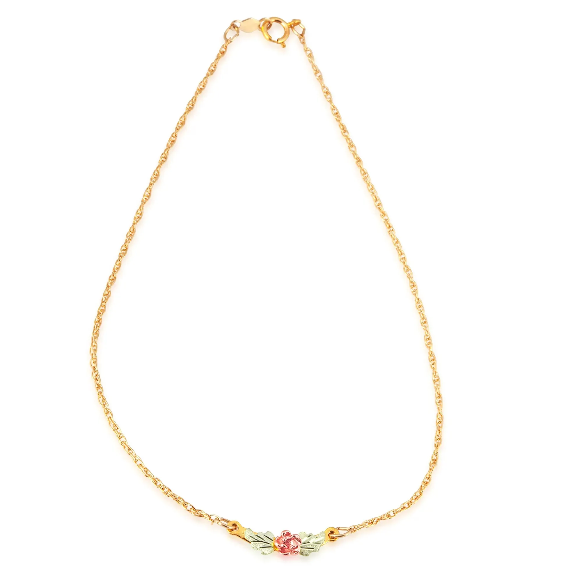 Prettiest Rose Ankle - Black Hills Gold Bracelet