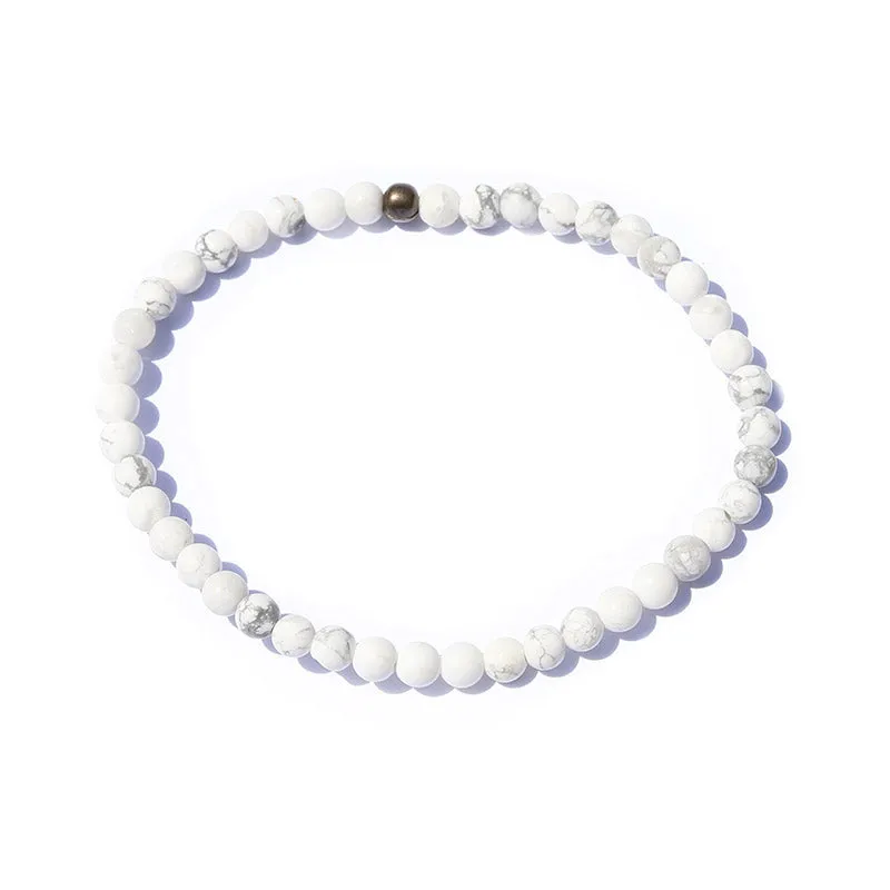"Calm" Matte Howlite Delicate Bracelet