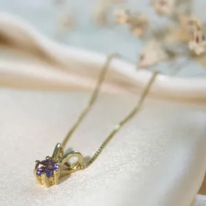 Rabbit pendant with Amethyst stone 4 mm