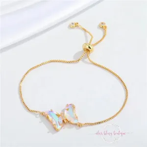 Radiant Wings Bracelet in White