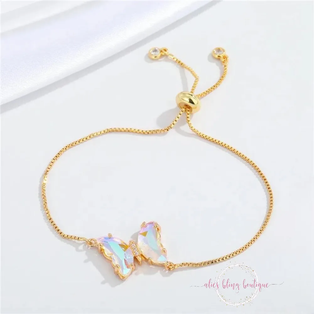 Radiant Wings Bracelet in White