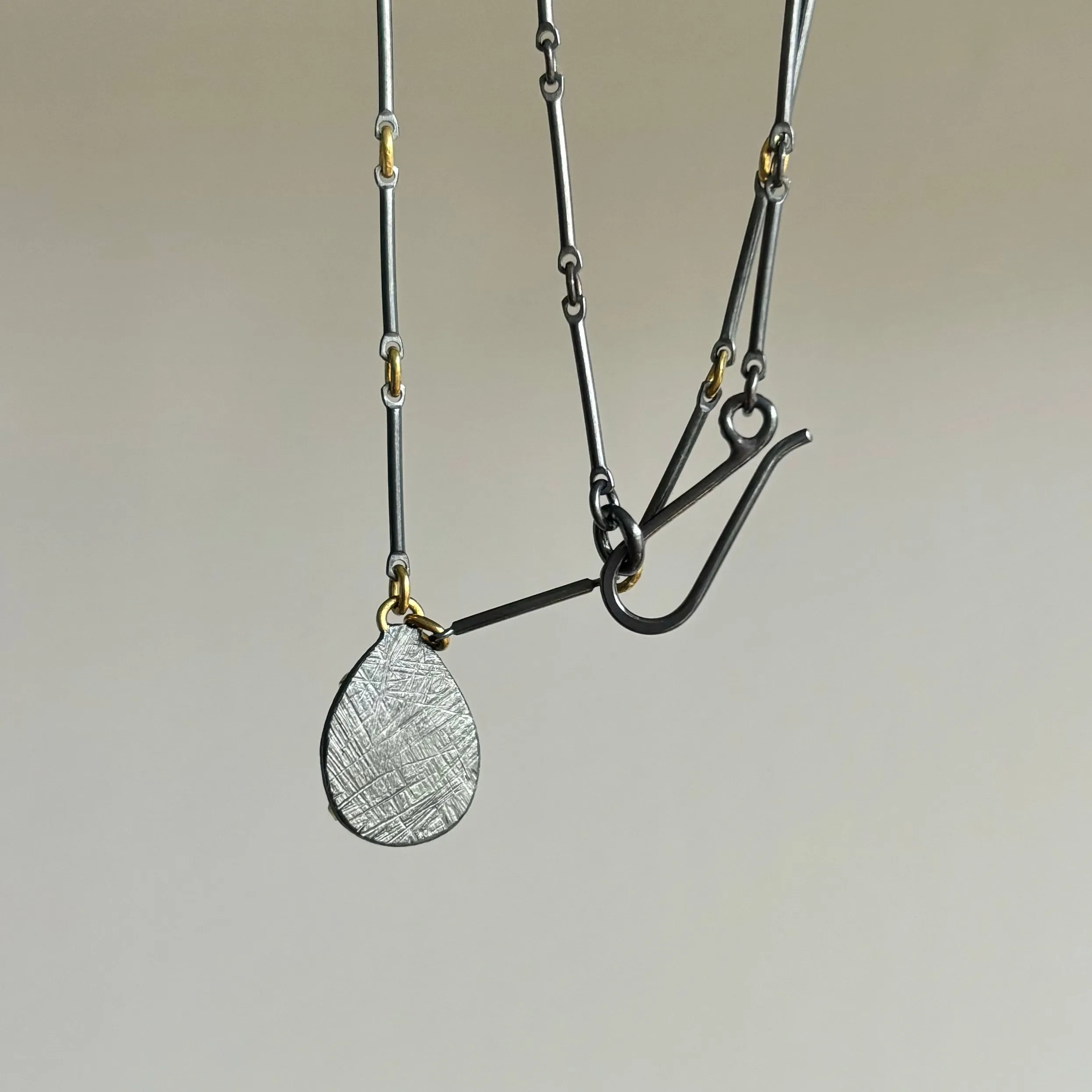 Rainbow Moonstone Drop Necklace
