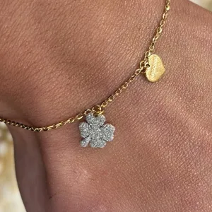 Rebecca Jolie Shamrock Gold Bracelet
