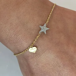Rebecca Jolie Star Gold Bracelet