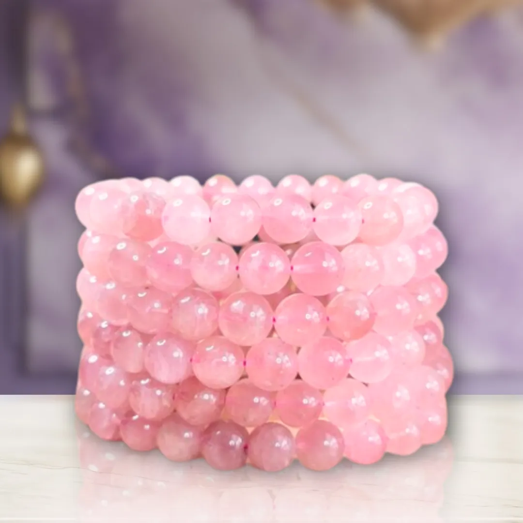 Rose Quartz Bracelet - Love, Harmony, Emotional Healing