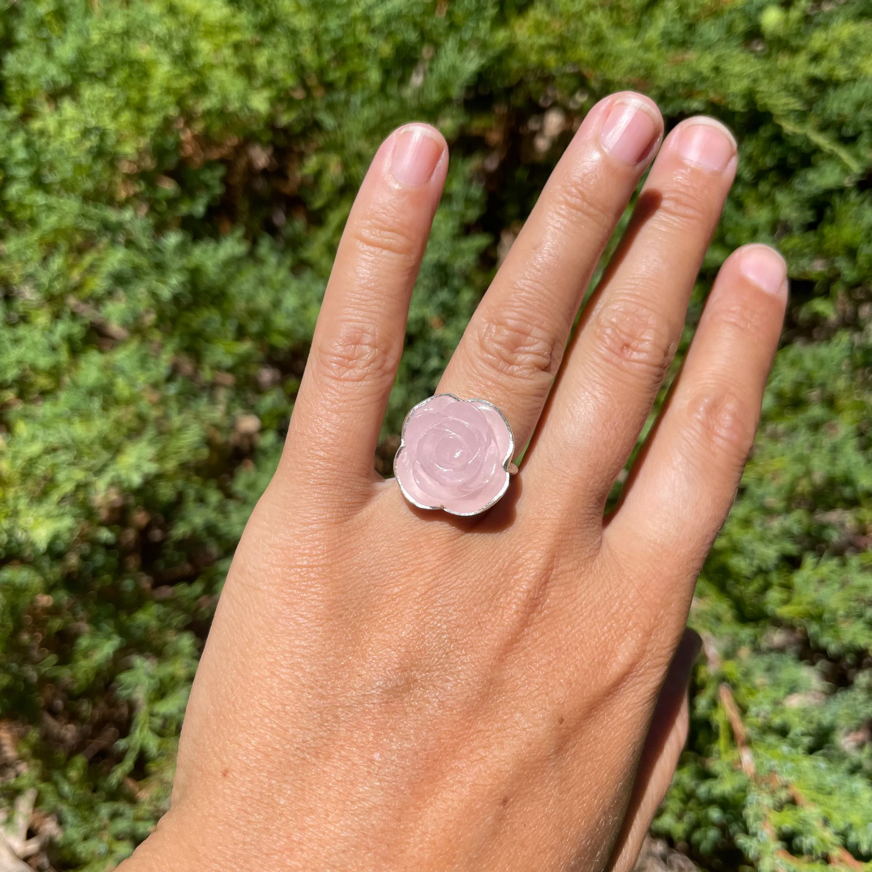Rose Quartz Carved Classic