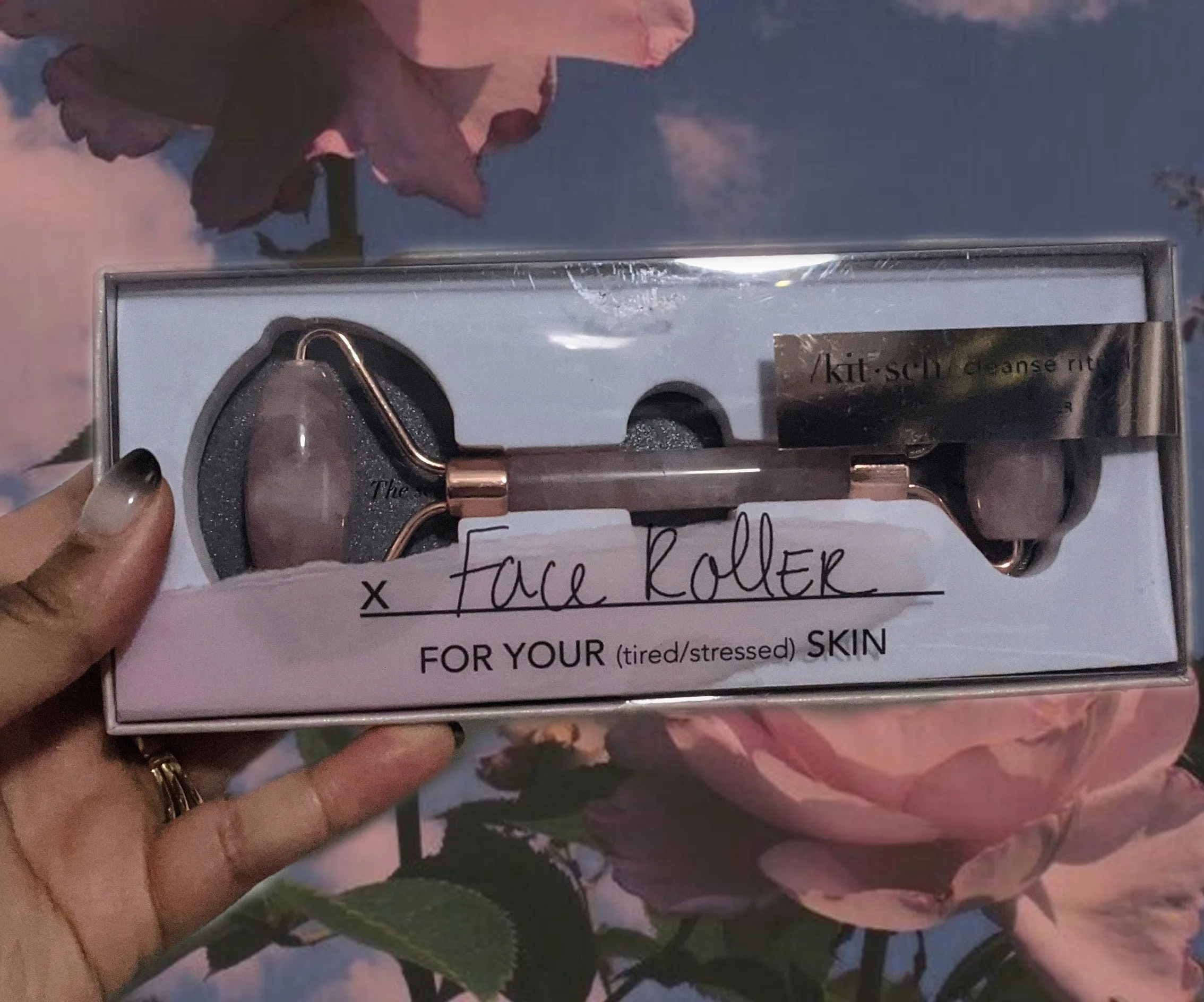 Rose Quartz Crystal Facial Roller