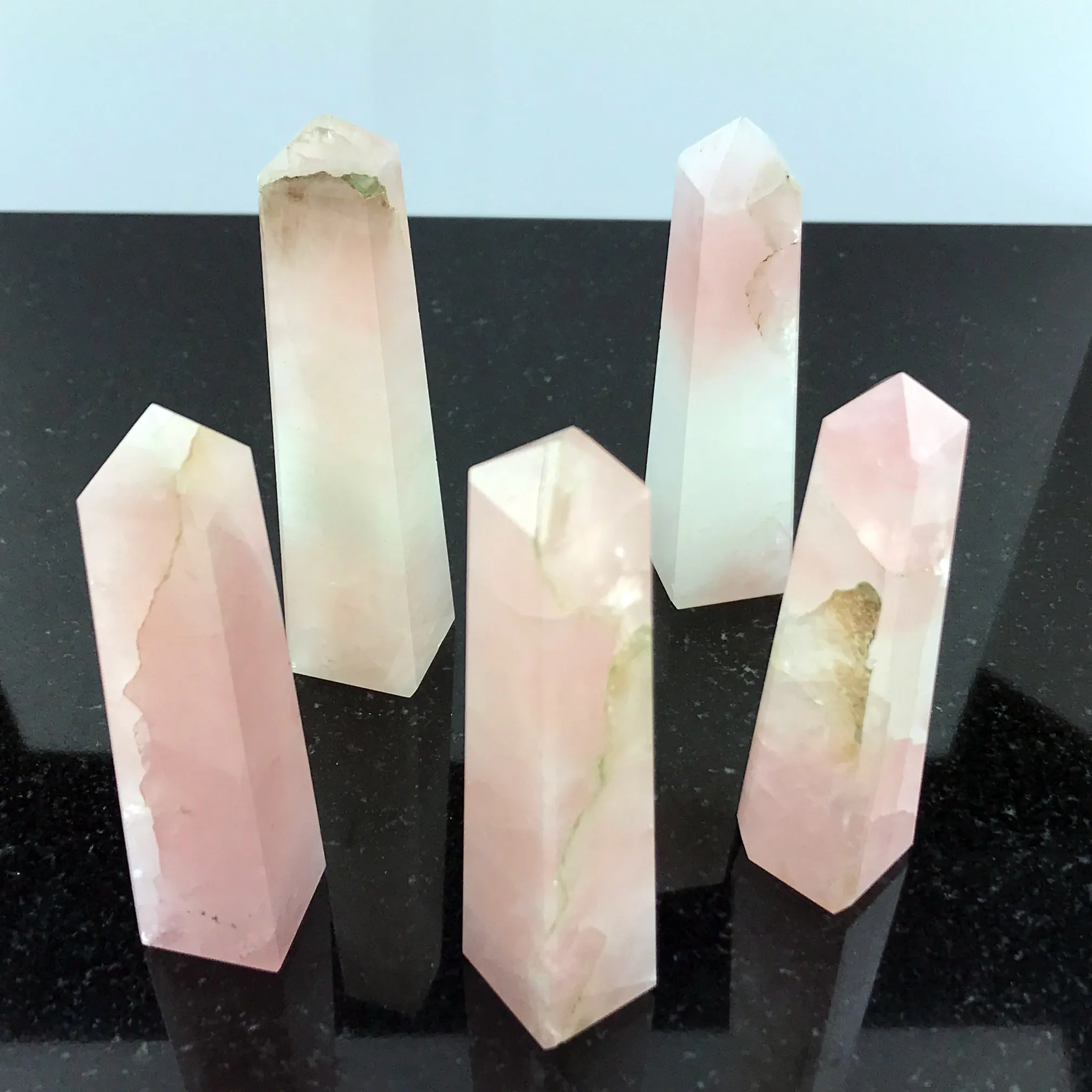 Rose Quartz Crystal Tower 4 to 5 inch
