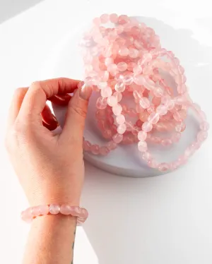 Rose Quartz Nugget Bracelet