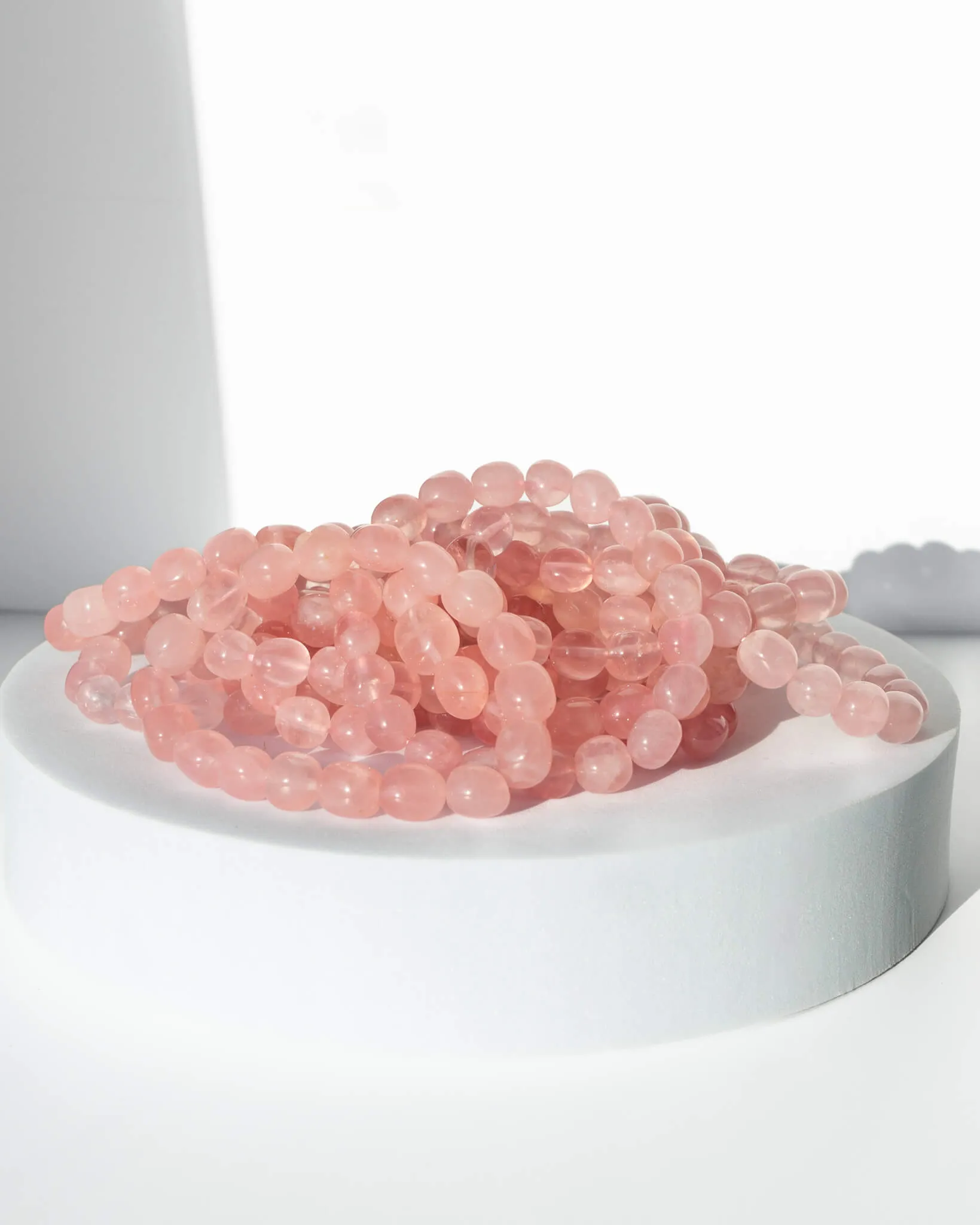 Rose Quartz Nugget Bracelet