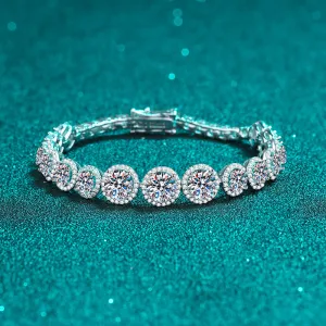 Round Moissanite Luxury Tennis Bracelet