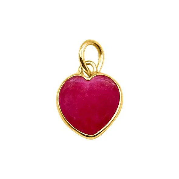 Ruby Crystal Heart for Prosperity