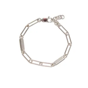 Scosha Elliptical Chain Bracelet in Sterling Silver