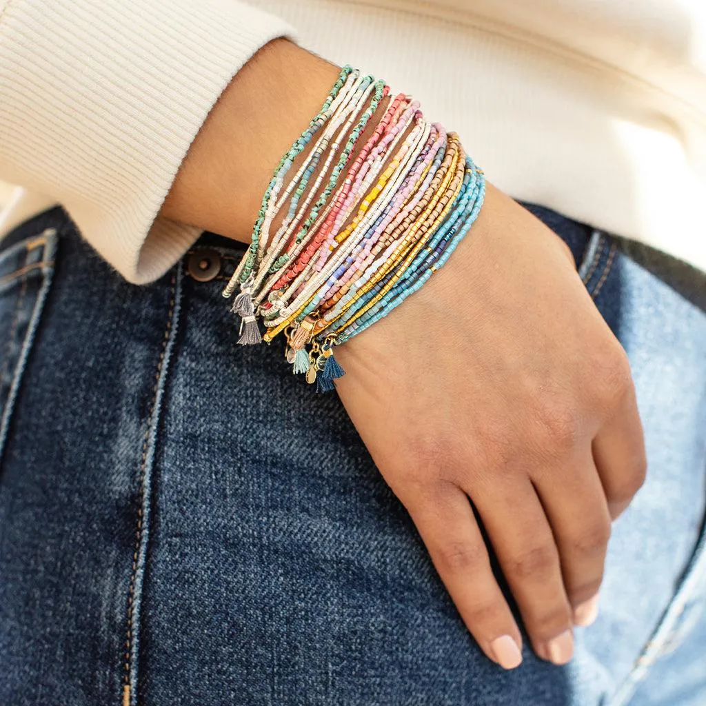 Scout Curated Wears Chromacolor Miyuki Bracelet Trio - Dark Multi