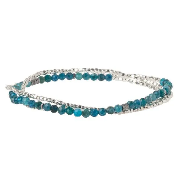 Scout Curated Wears Delicate Stone Wrap Bracelet/Necklace - Apatite