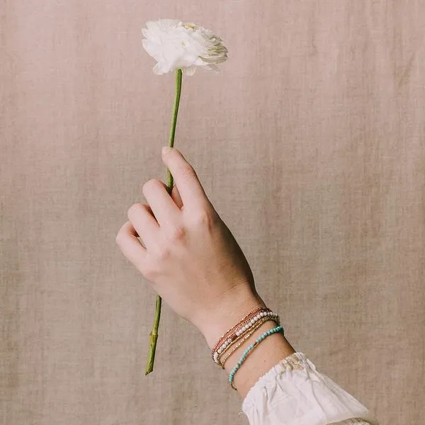 Scout Curated Wears Delicate Stone Wrap Bracelet/Necklace - Apatite