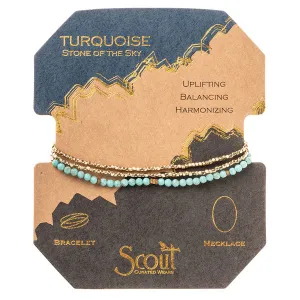 Scout Delicate Stone Turquoise/Gold - Stone of the Sky