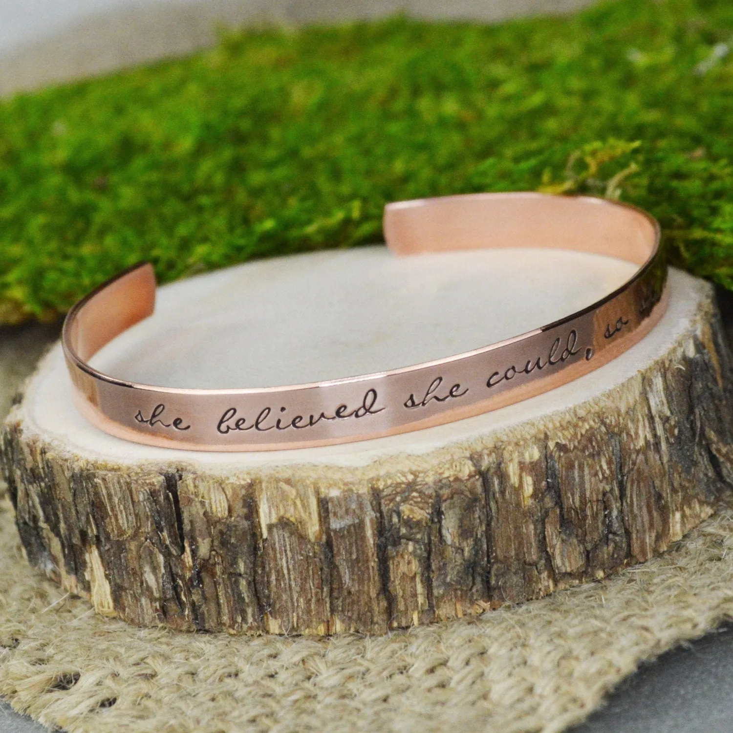 She Believed She Could So She Did Bracelet