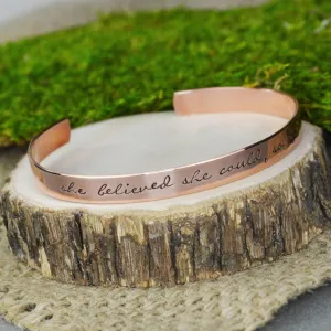 She Believed She Could So She Did Bracelet