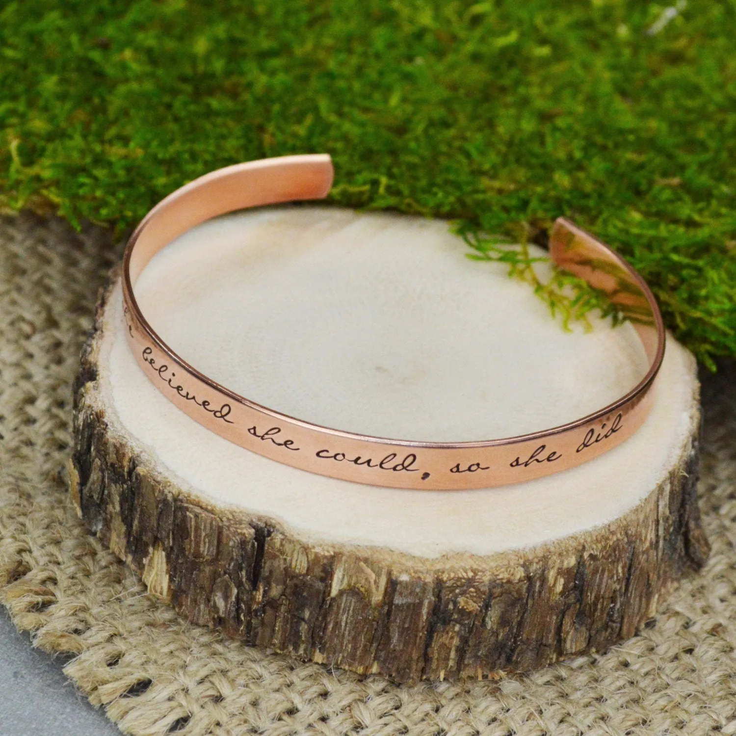 She Believed She Could So She Did Bracelet