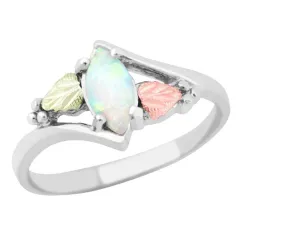Shining Opal - Sterling Silver Black Hills Gold Ring