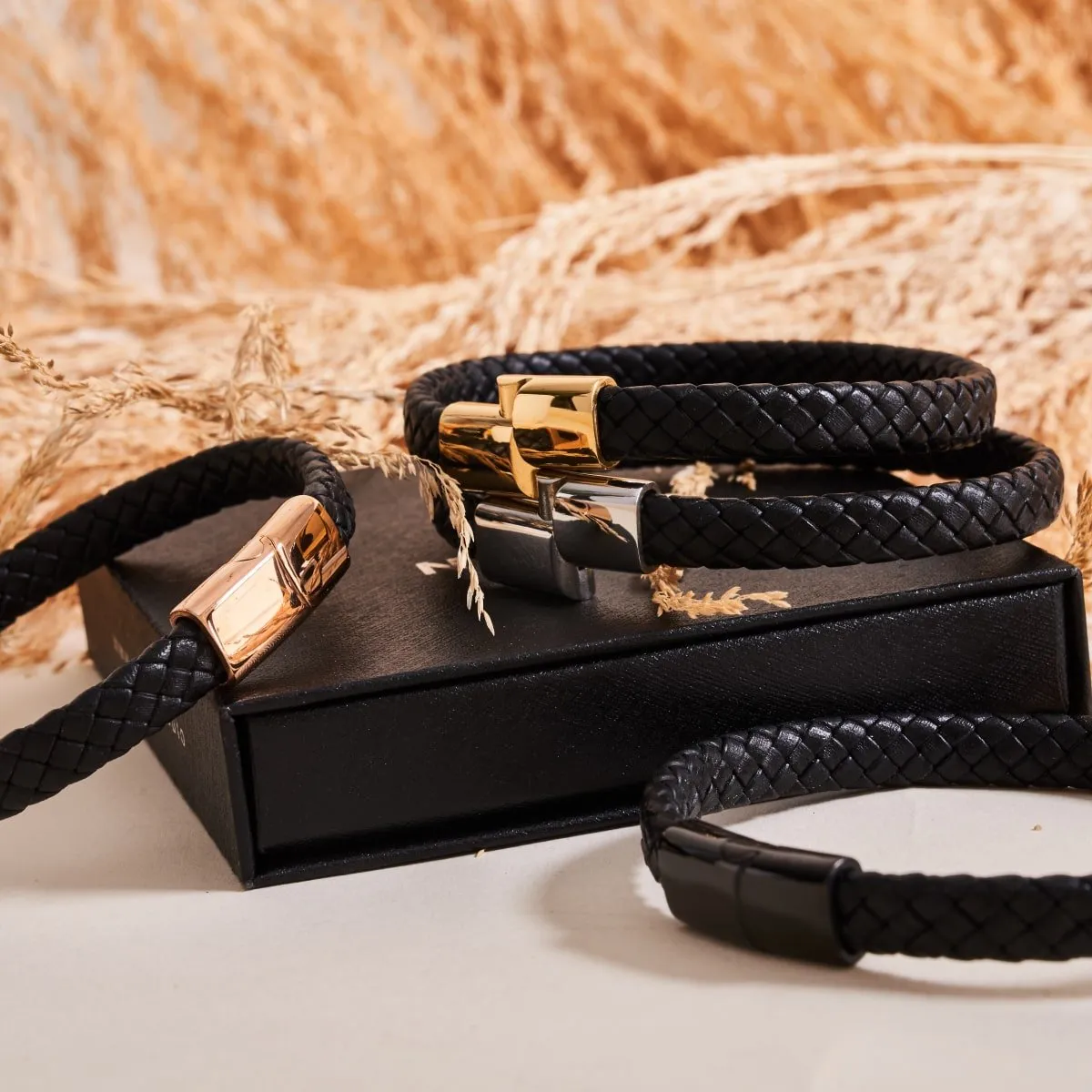 Silver | Infinity Braid | Mini Leather Bracelet