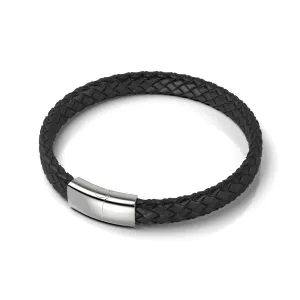 Silver | Infinity Braid | Mini Leather Bracelet