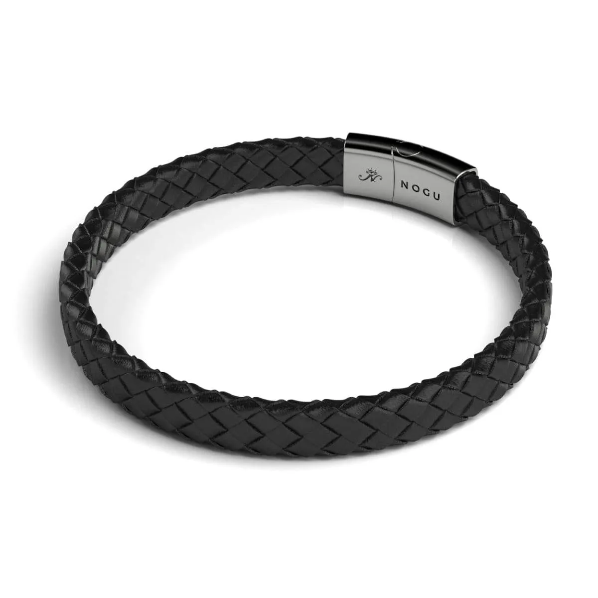 Silver | Infinity Braid | Mini Leather Bracelet