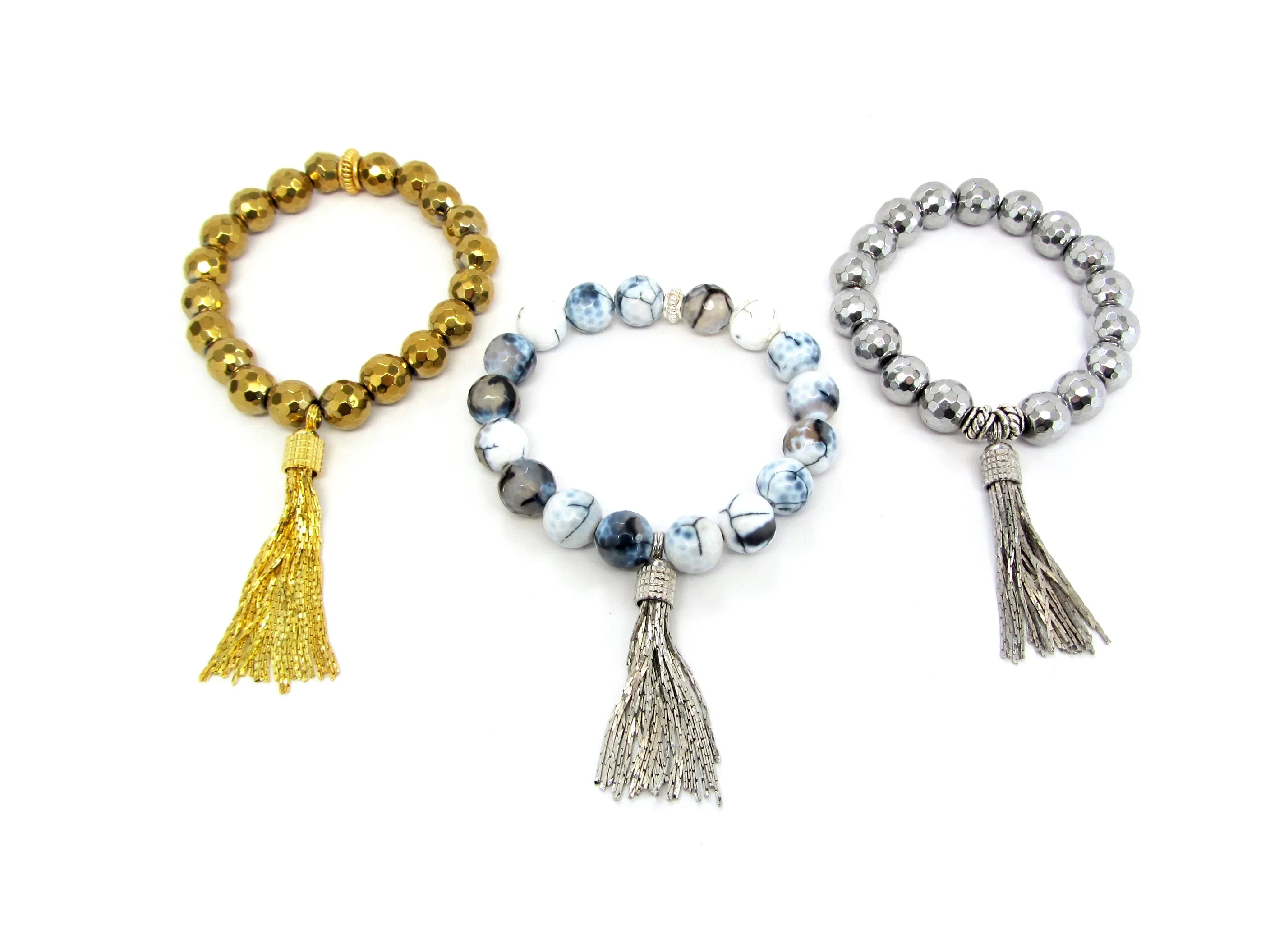 Silver or Gold-Plated Fringe Tassel