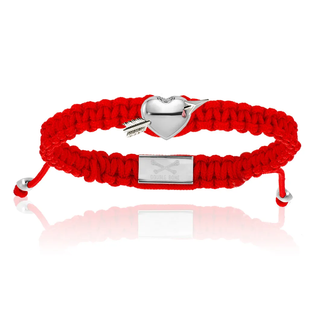 Silver / Red Bracelet Combination
