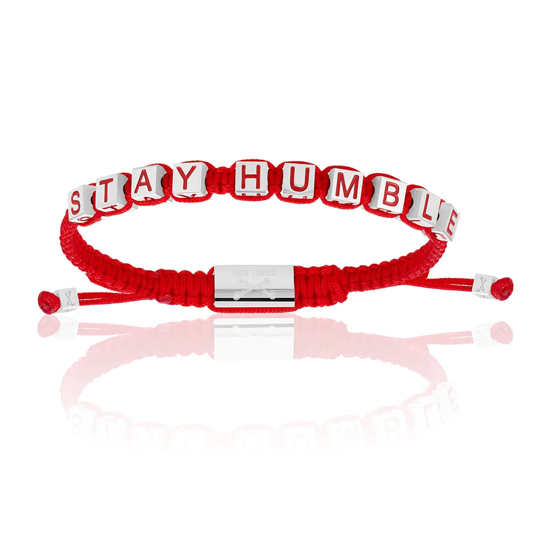 Silver / Red Bracelet Combination