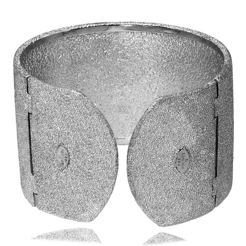 Silver Serpent Cuff Bracelet