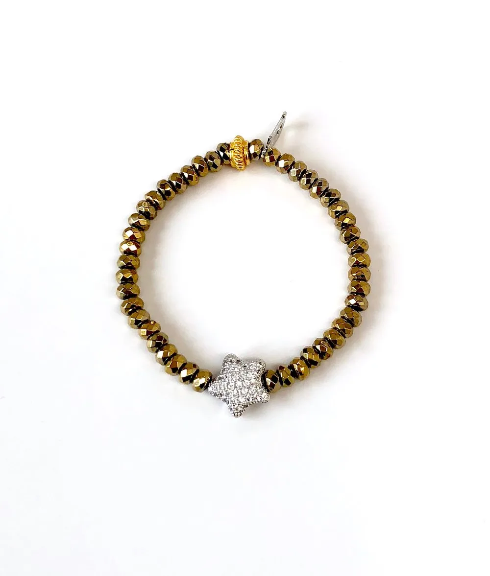 Silver Star Charm