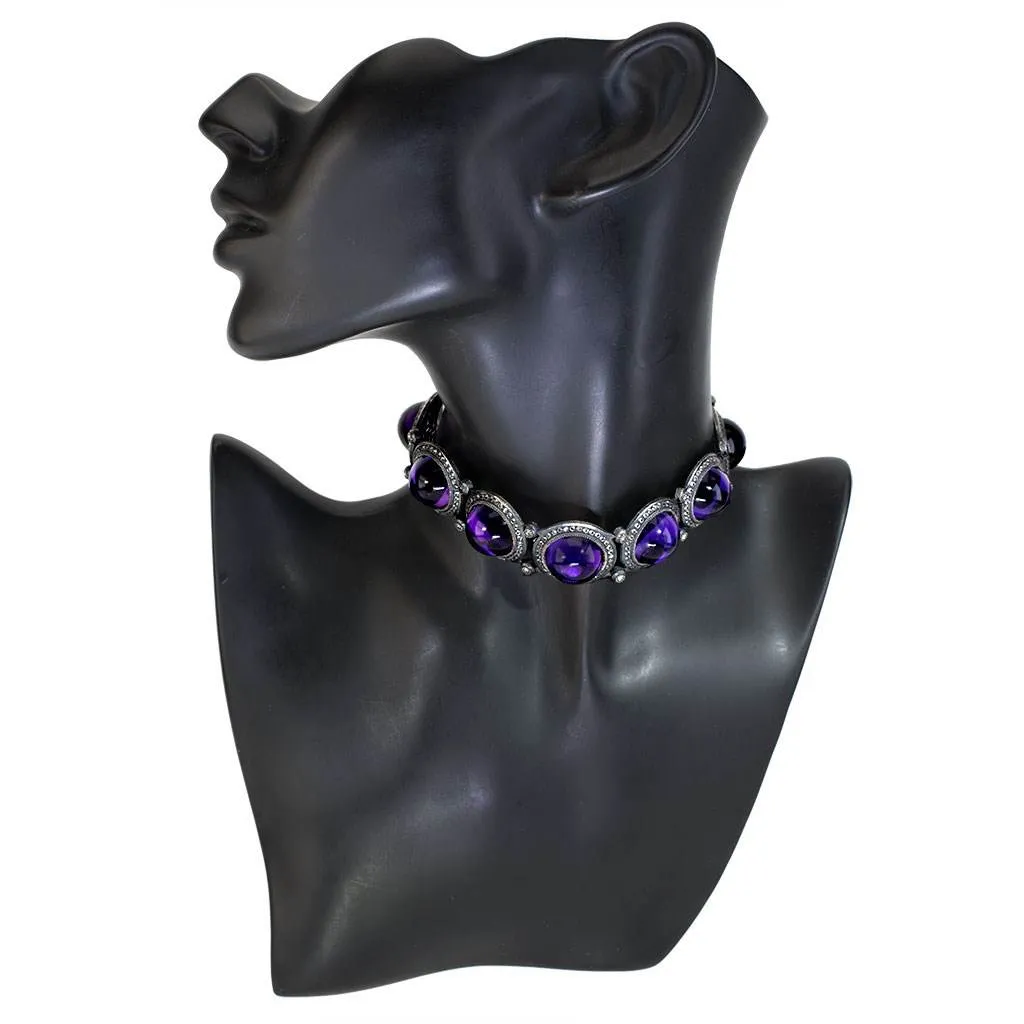 Silver Symbolica Bracelet with Japanese Amethyst, Topaz