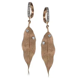 Simon G. Fallen Leaves Wide Dangle Earrings