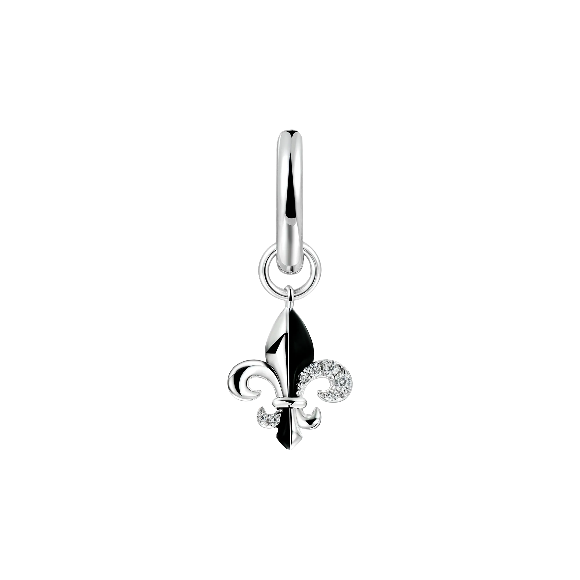Single Fleur de lis Dangly Earring