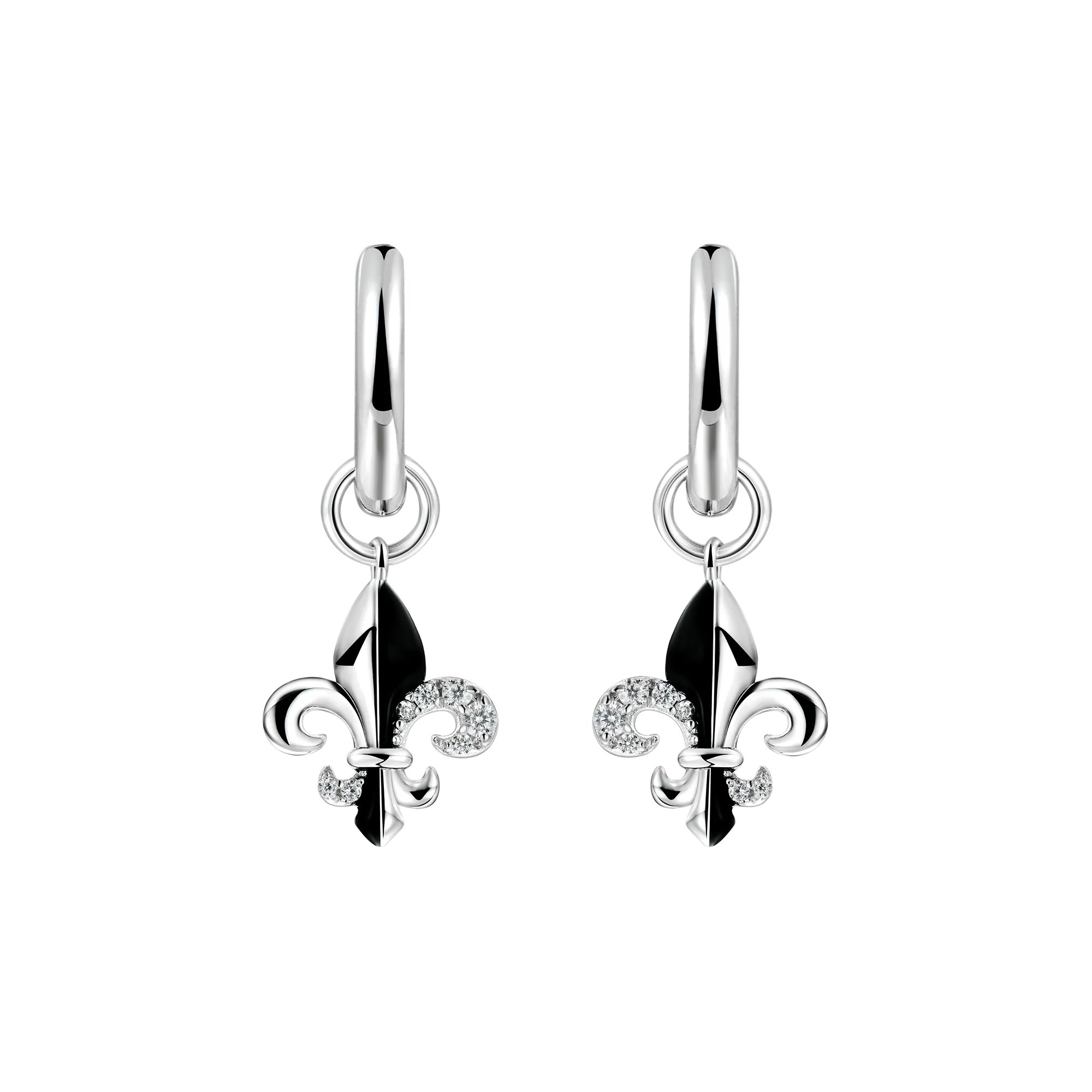 Single Fleur de lis Dangly Earring