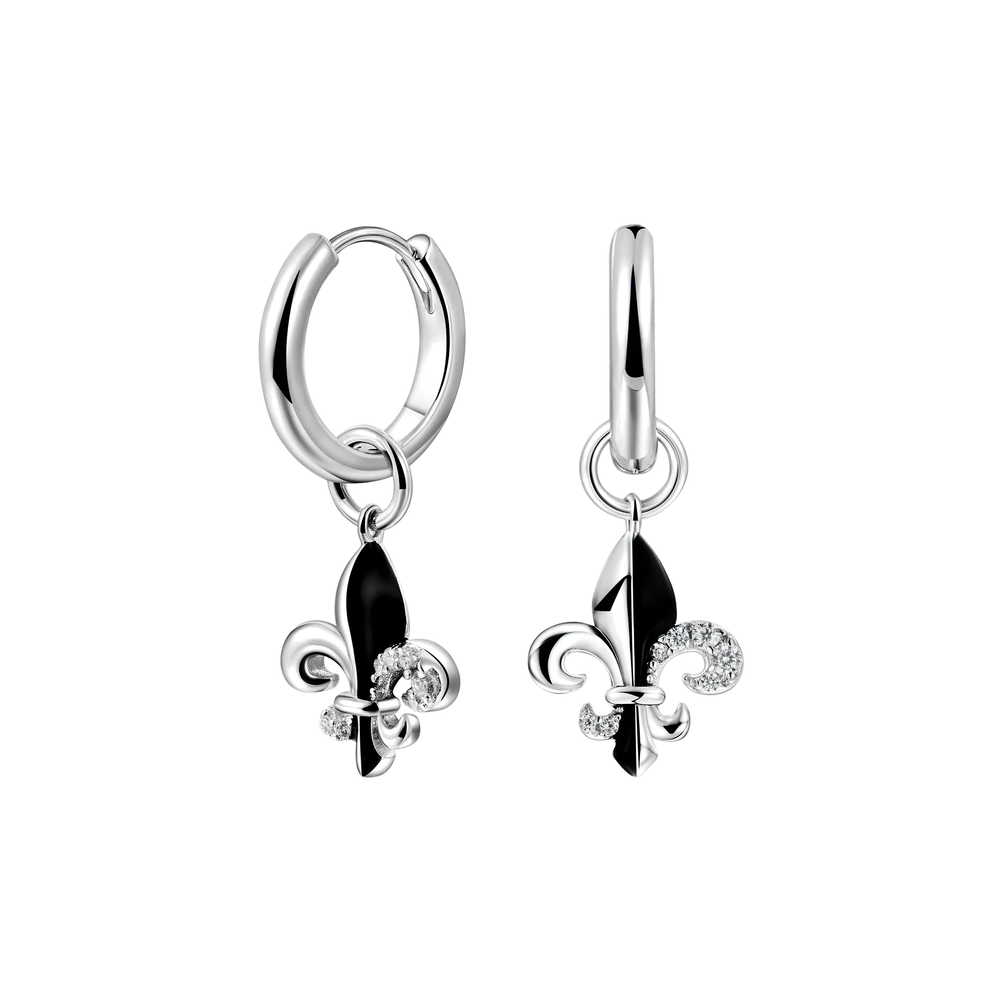 Single Fleur de lis Dangly Earring