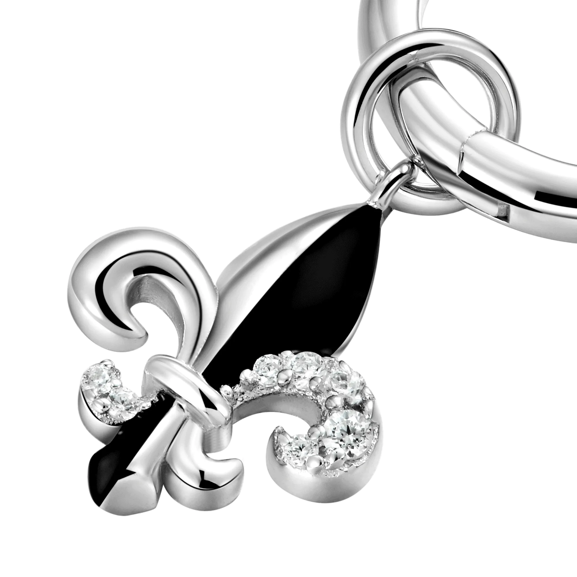 Single Fleur de lis Dangly Earring