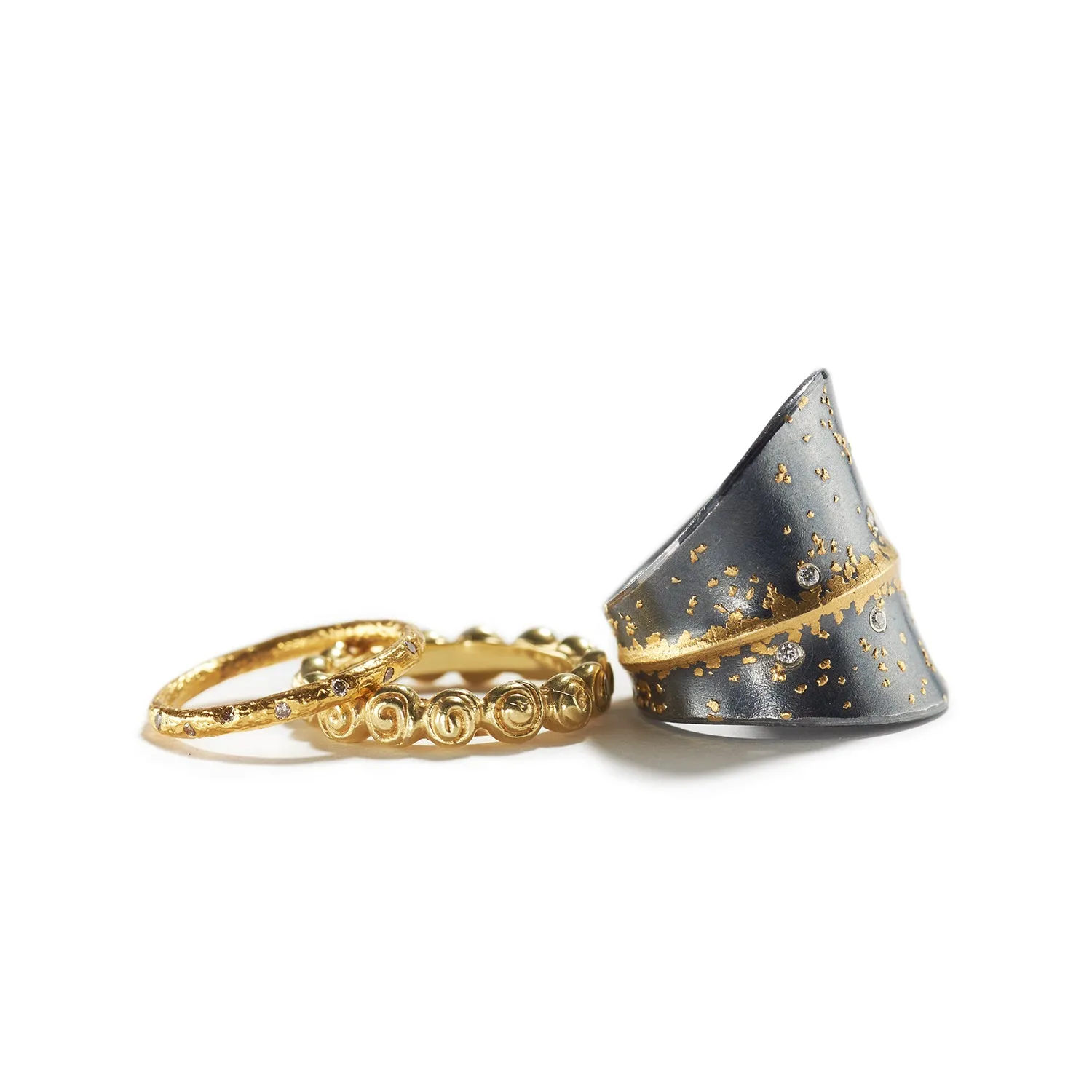 Single Roses Ring in Gold