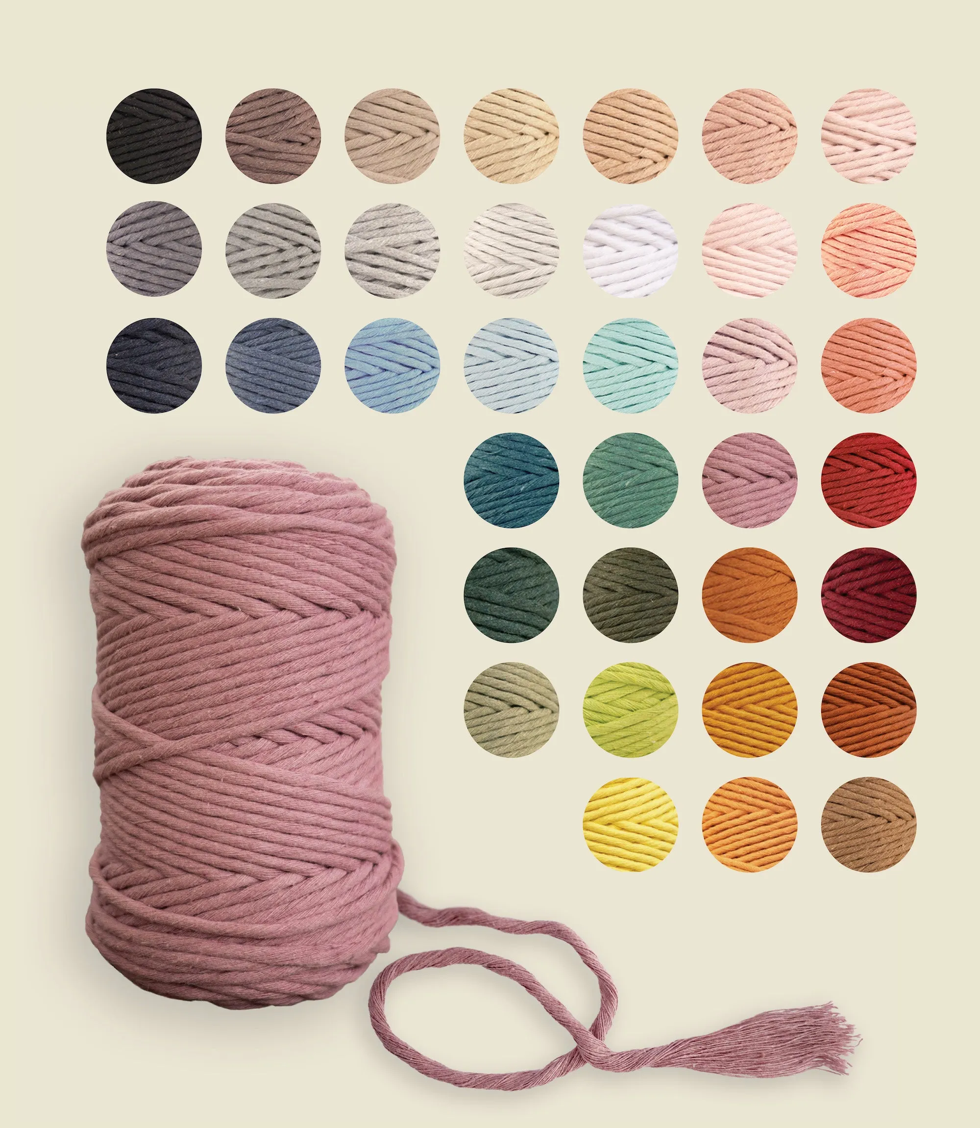 Single strand string, recycled cotton 500 g